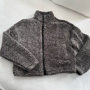 Garage Fuzzy Zip-up Sweater